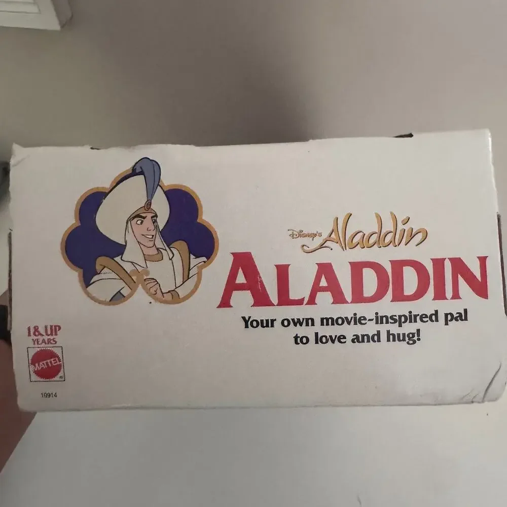 Vintage Disney Aladdin Plush Doll by Mattel Movie Inspired Pal New in Box 10914